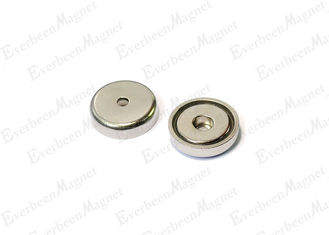 China Flache runde Magneten mit Löchern 3/4&quot; Durchmesser, Kreis-Magneten mit Löchern vernickeln Beschichtung fournisseur