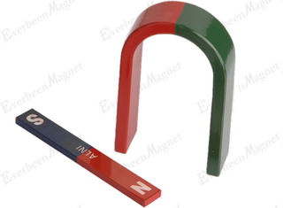 China Rotes Grün gemalte Alnico3 pädagogische Magneten, Form-Alnico-Magnetstange fournisseur