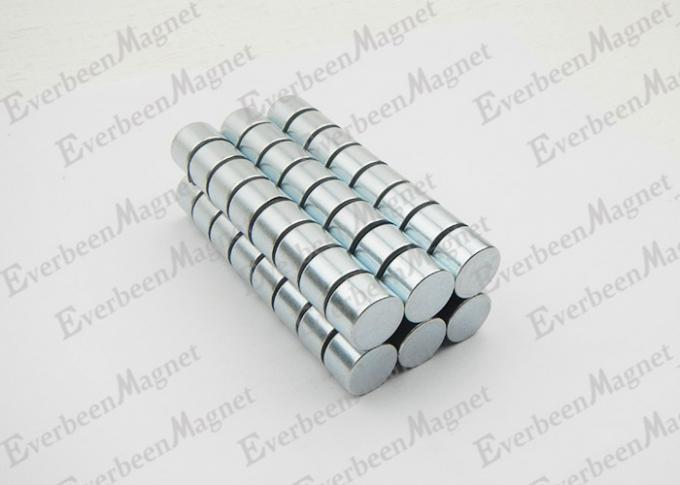 Starker Neodym-Magnet-Durchmesser 15 Millimeter * 10 Millimeter Stärke-Zink beschichteten für Halter